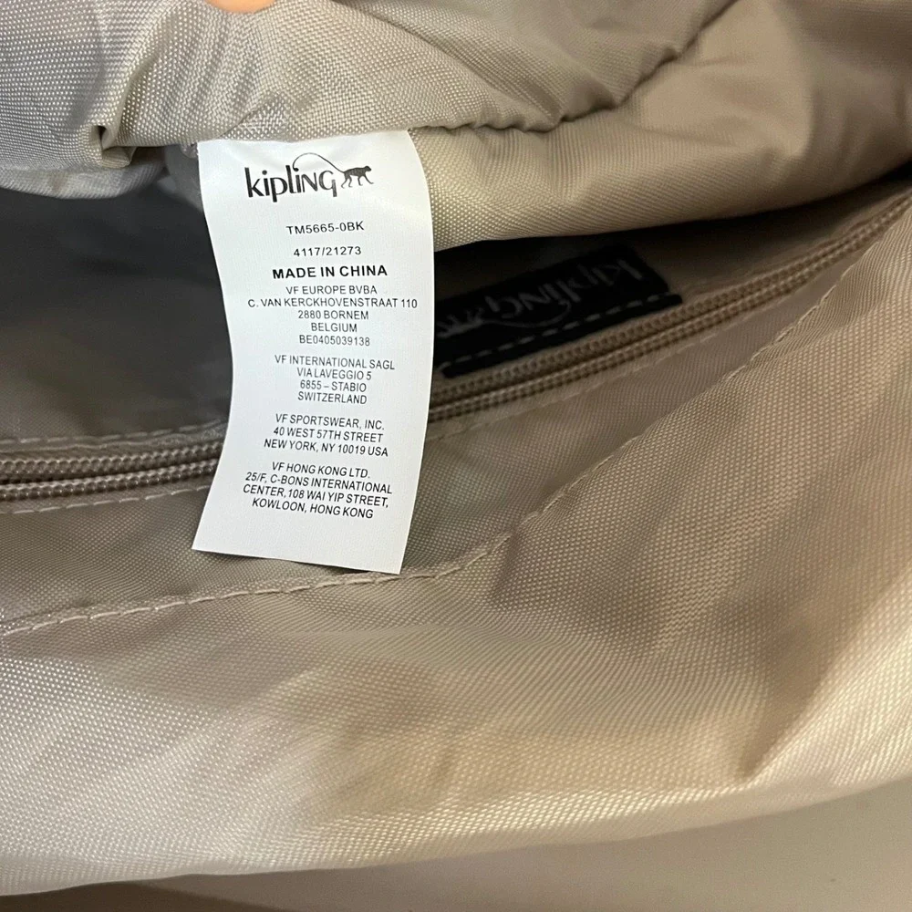KIPLING Large Messenger Travel Bag Nylon Lightweight Tote Carry On Weekend NEW